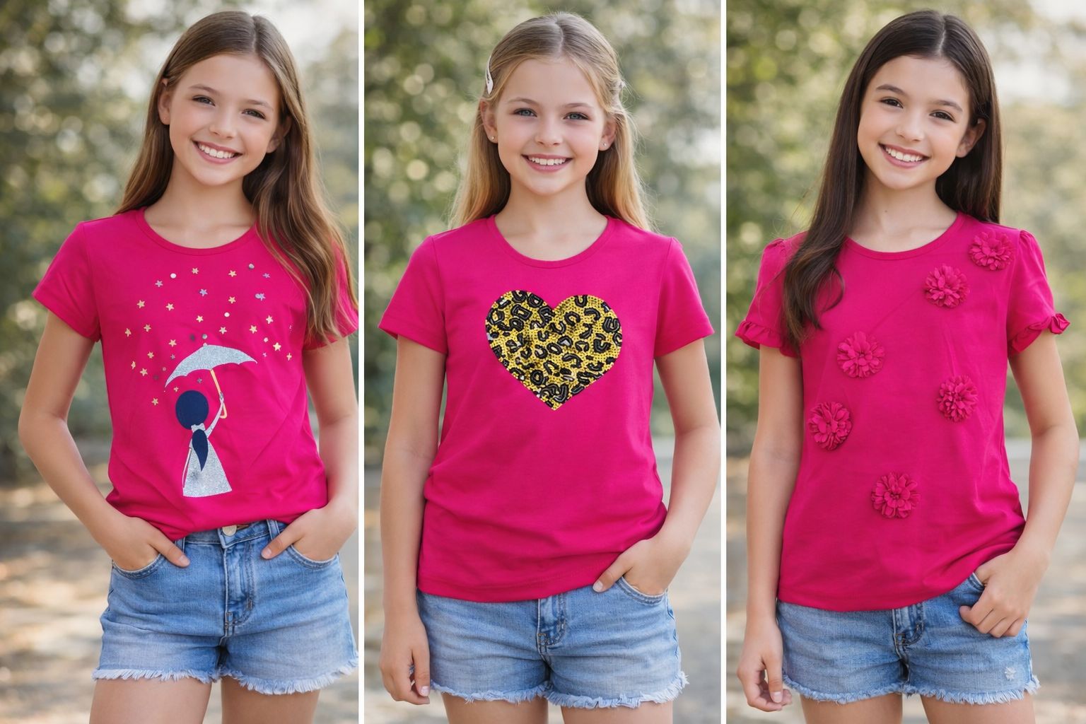 Girls tshirt and boys tshirt