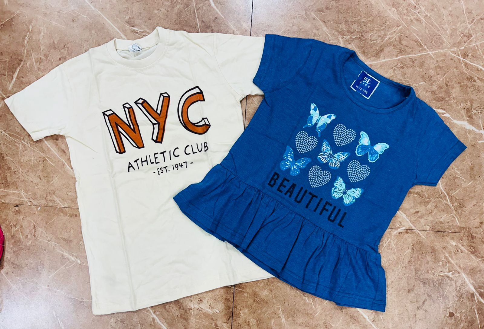 Girls tshirt and boys tshirt